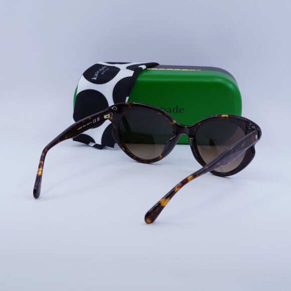 🕶️ New Kate Spade ELINA/G/S 0086 HA Sunglasses - Havana Frame, Brown Lenses - Picture 11 of 11